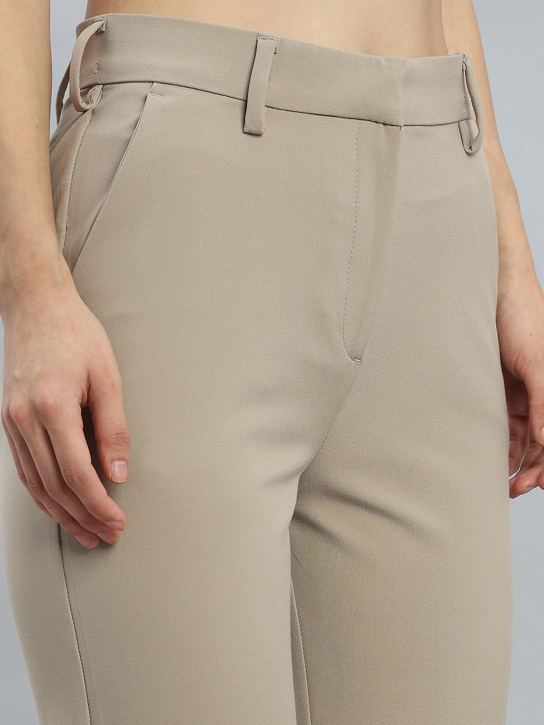 Beige Smart Fit Pant