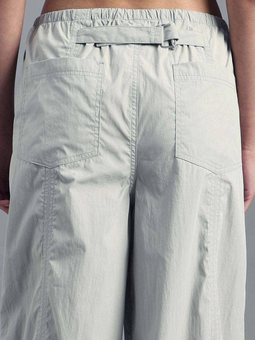 Ebony Grey Parachute Pants