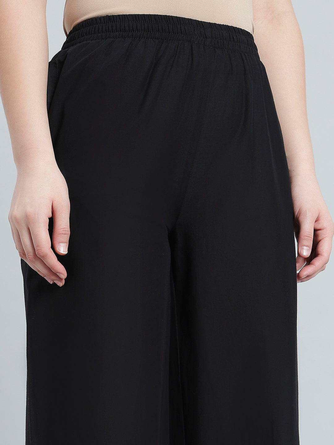 Black 100% Cotton Hakoba Wide Pant