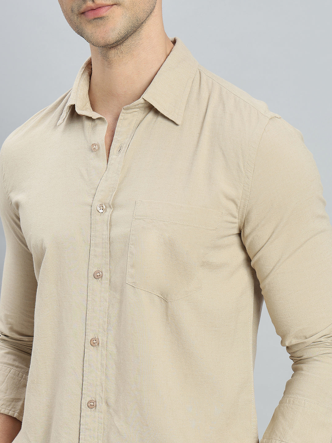 Linen Blend Regular Fit Shirt