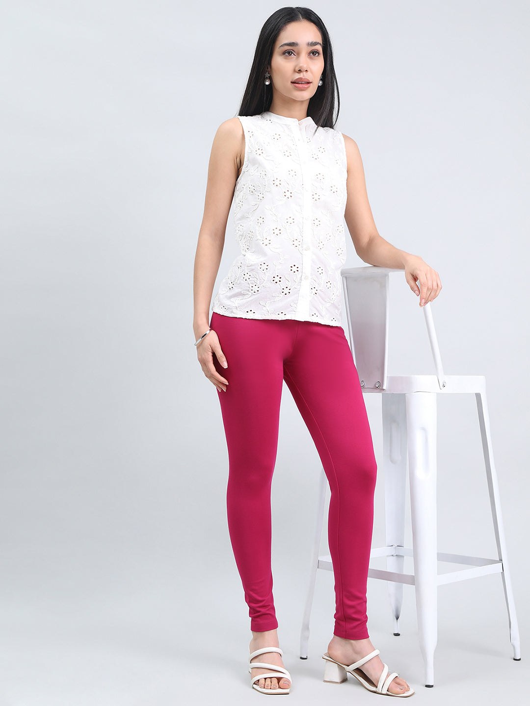 Dark Rose Ponte Smart Fit Leggings