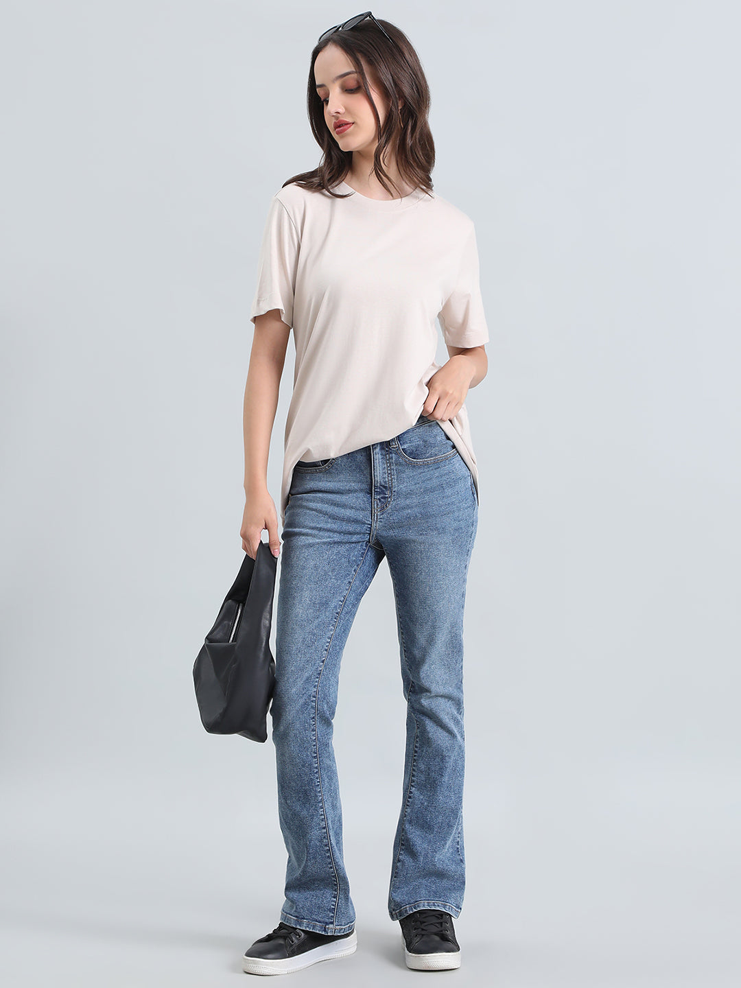 Cotton Jersey Crew Neck Regular Long T-Shirt