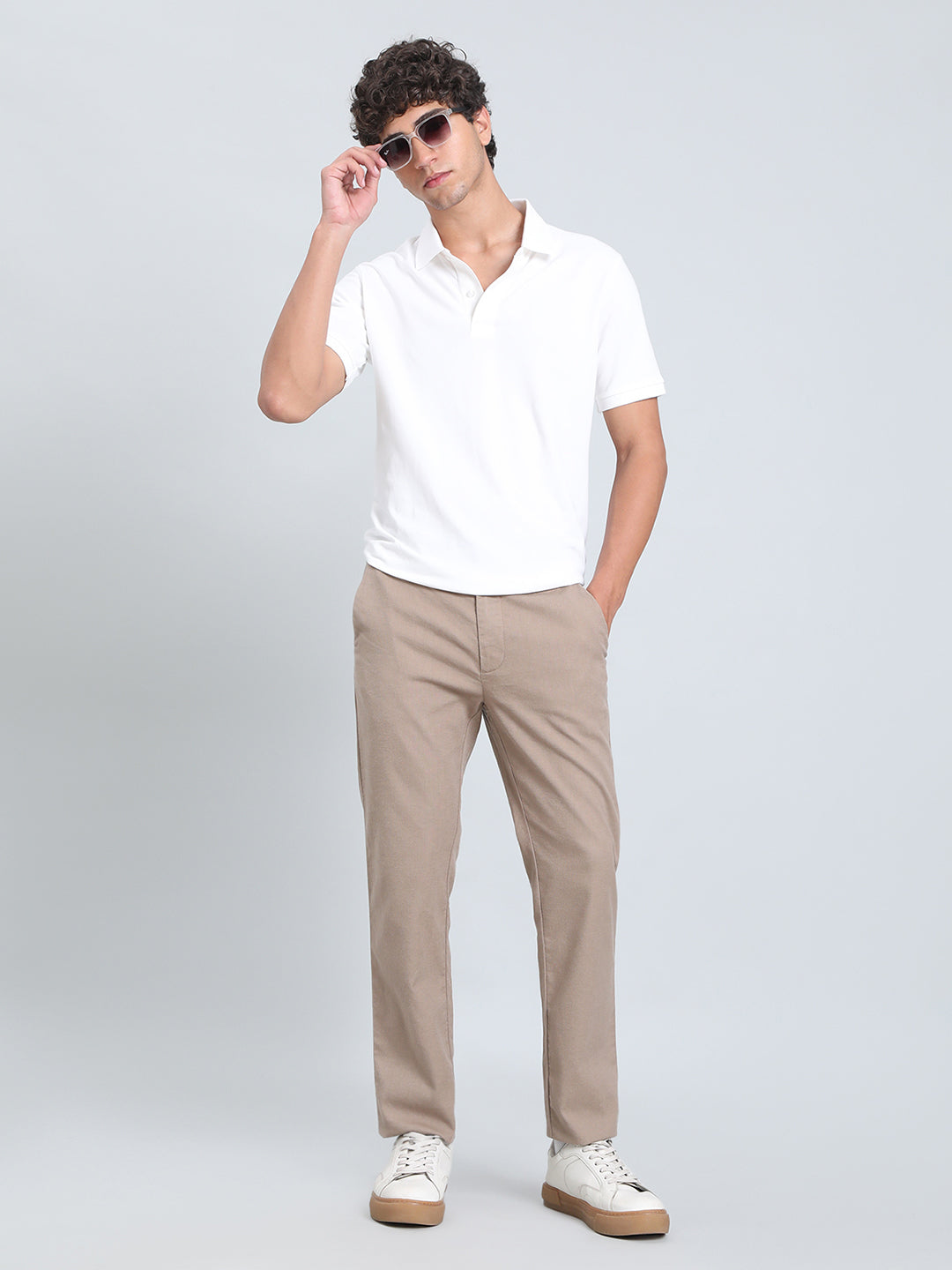 Linen Blend Smart Fit Stretch Pants