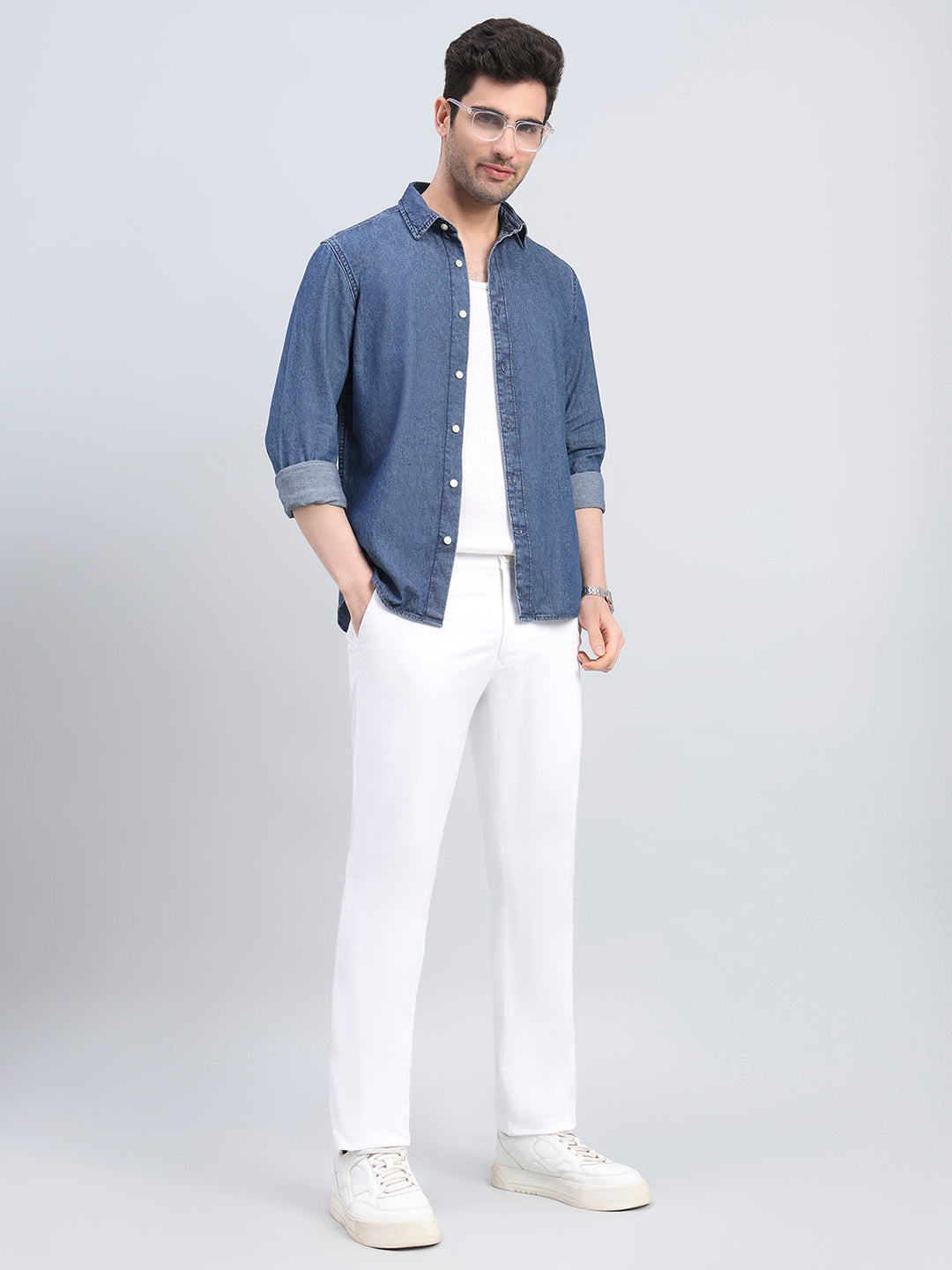 100% Cotton Regular Fit Denim Shirt