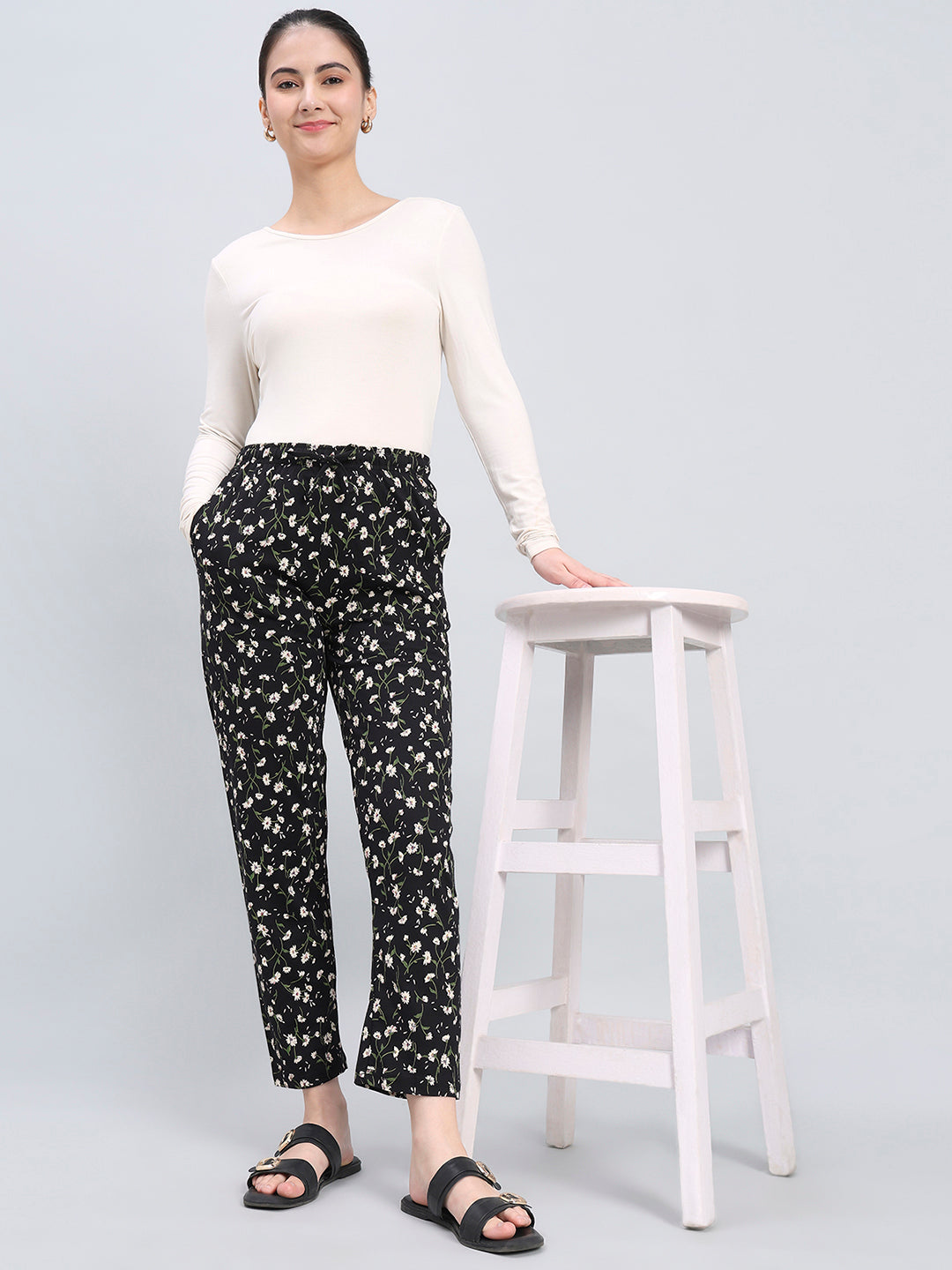 Black Knit Lounge Pants