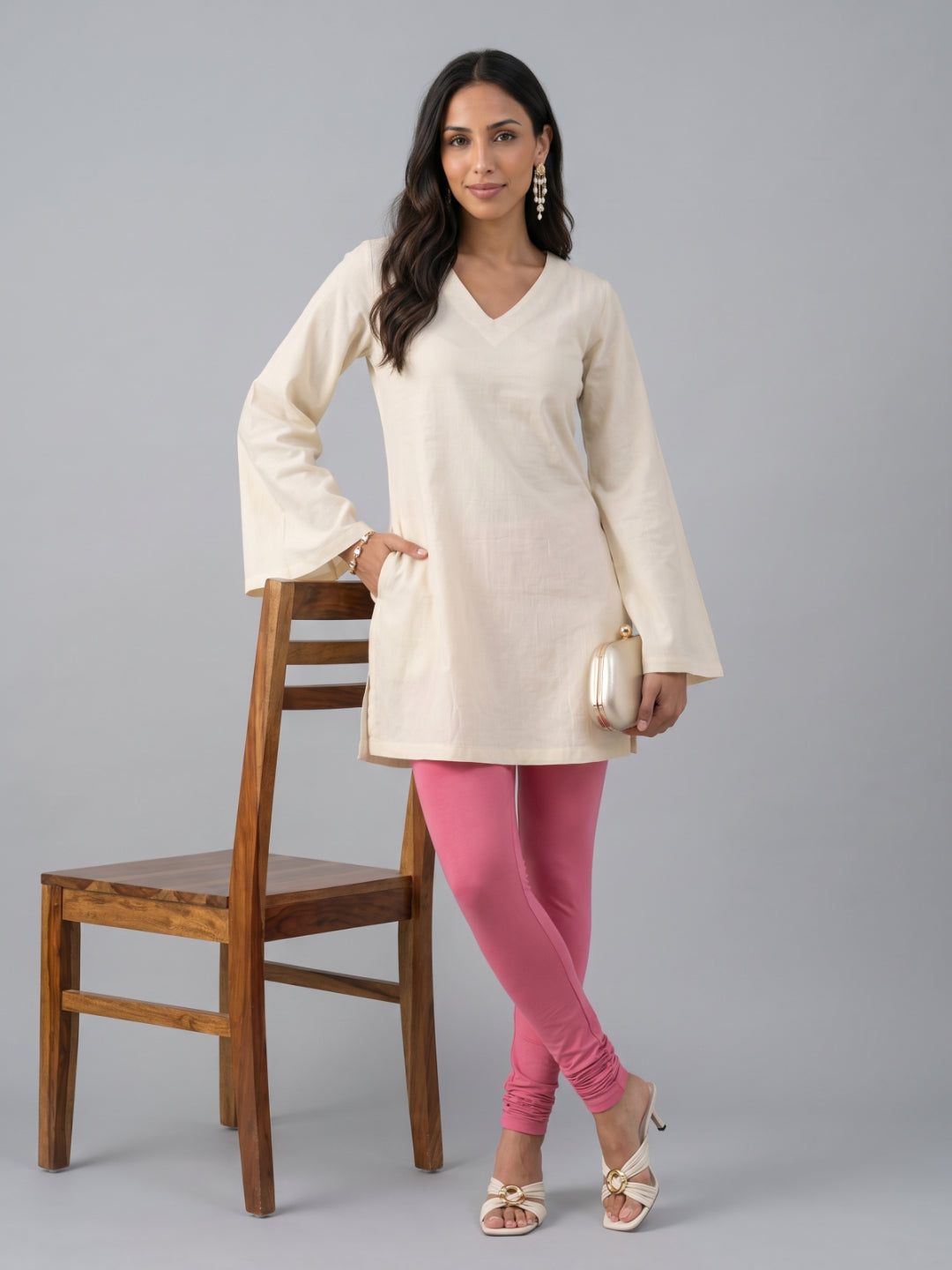 Pink Churidar