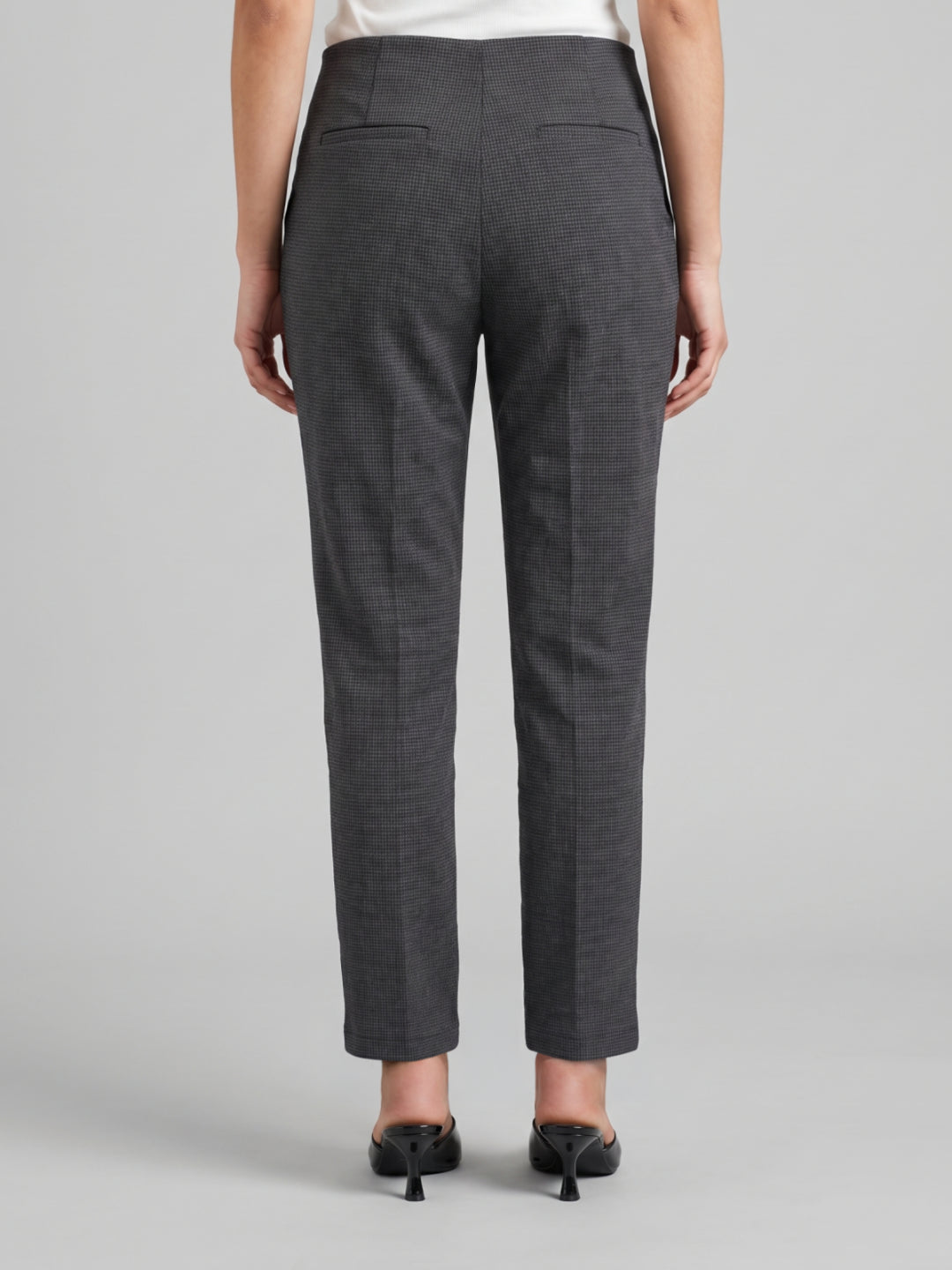 Black Roma Stripes Formal Pant