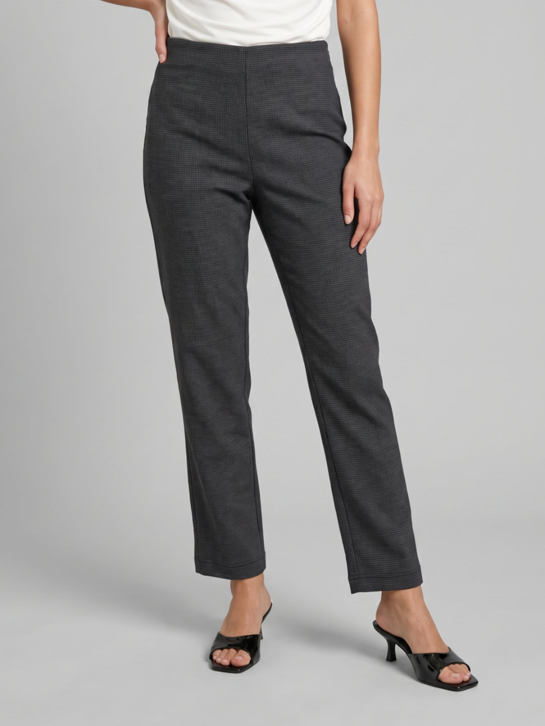 Black Roma Stripes Formal Pant