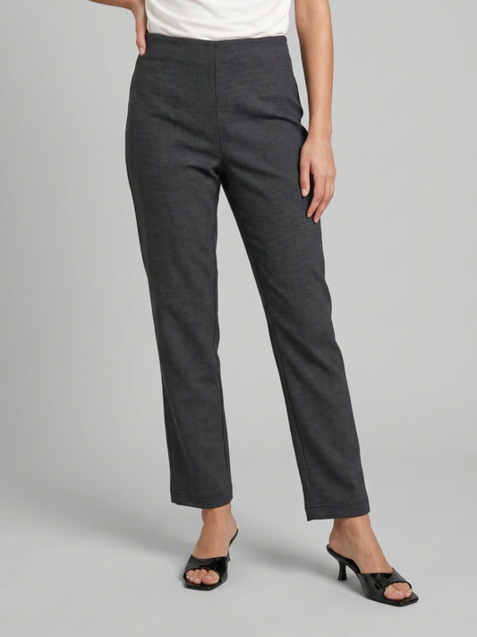 Black Roma Stripes Formal Pant