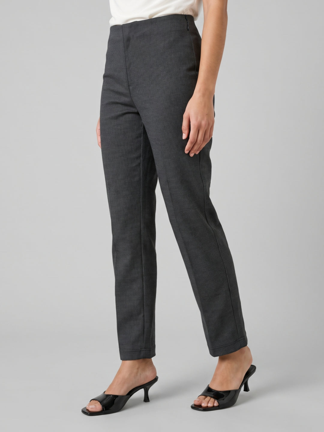 Black Roma Stripes Formal Pant