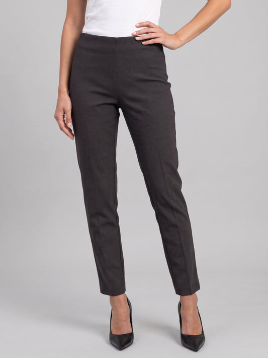 Black Roma Stripes Formal Pant