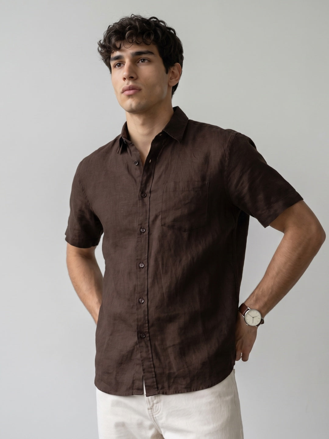 Premium Linen Half Sleeve Shirt