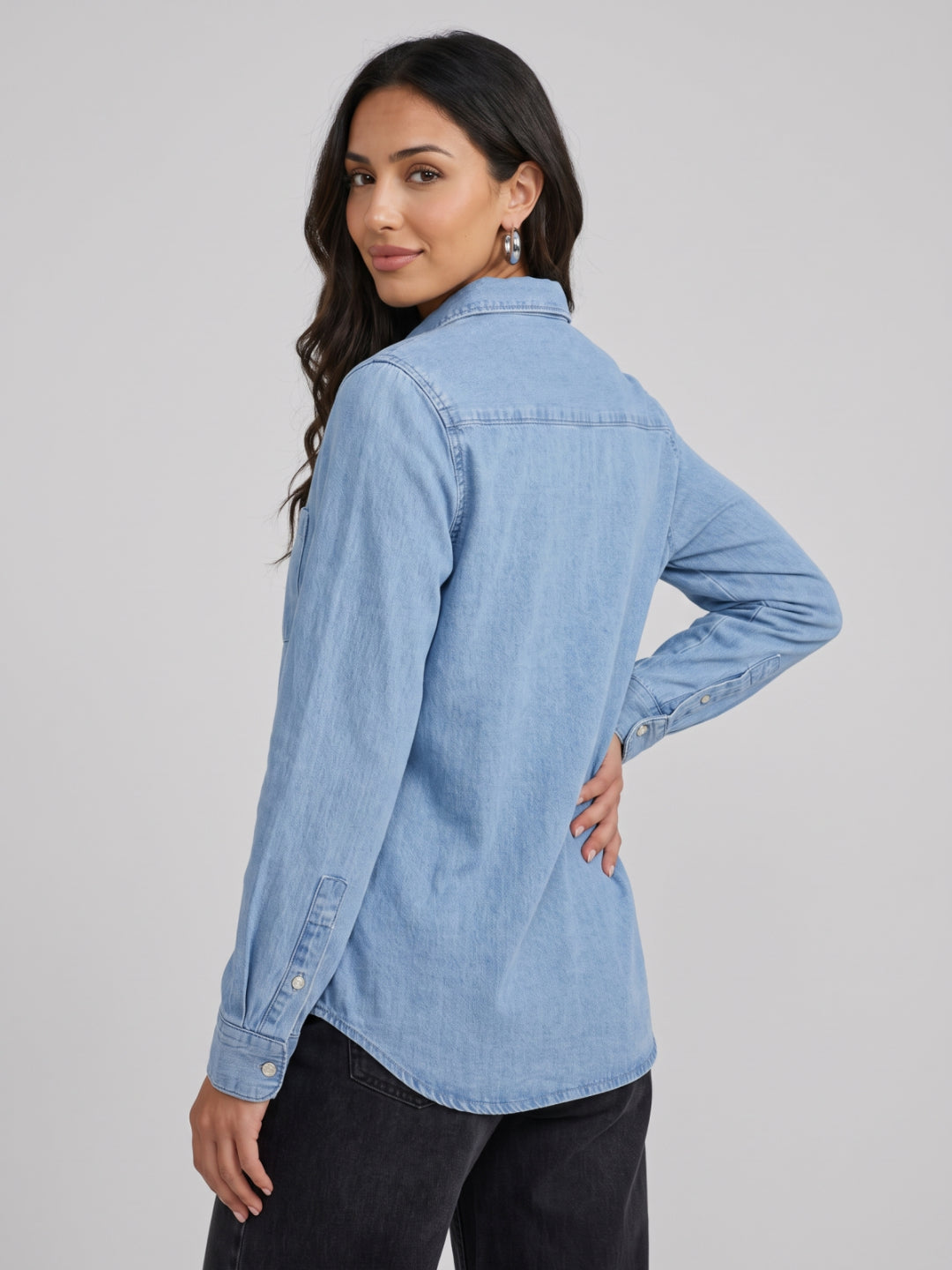 Denim Shirt Classic Collar