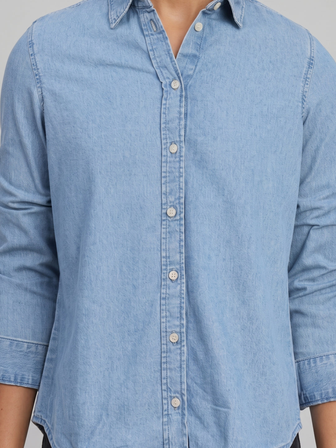 Denim Shirt Classic Collar