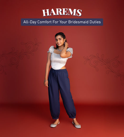 2. Harems: All day comfort for your bridesmaid duties