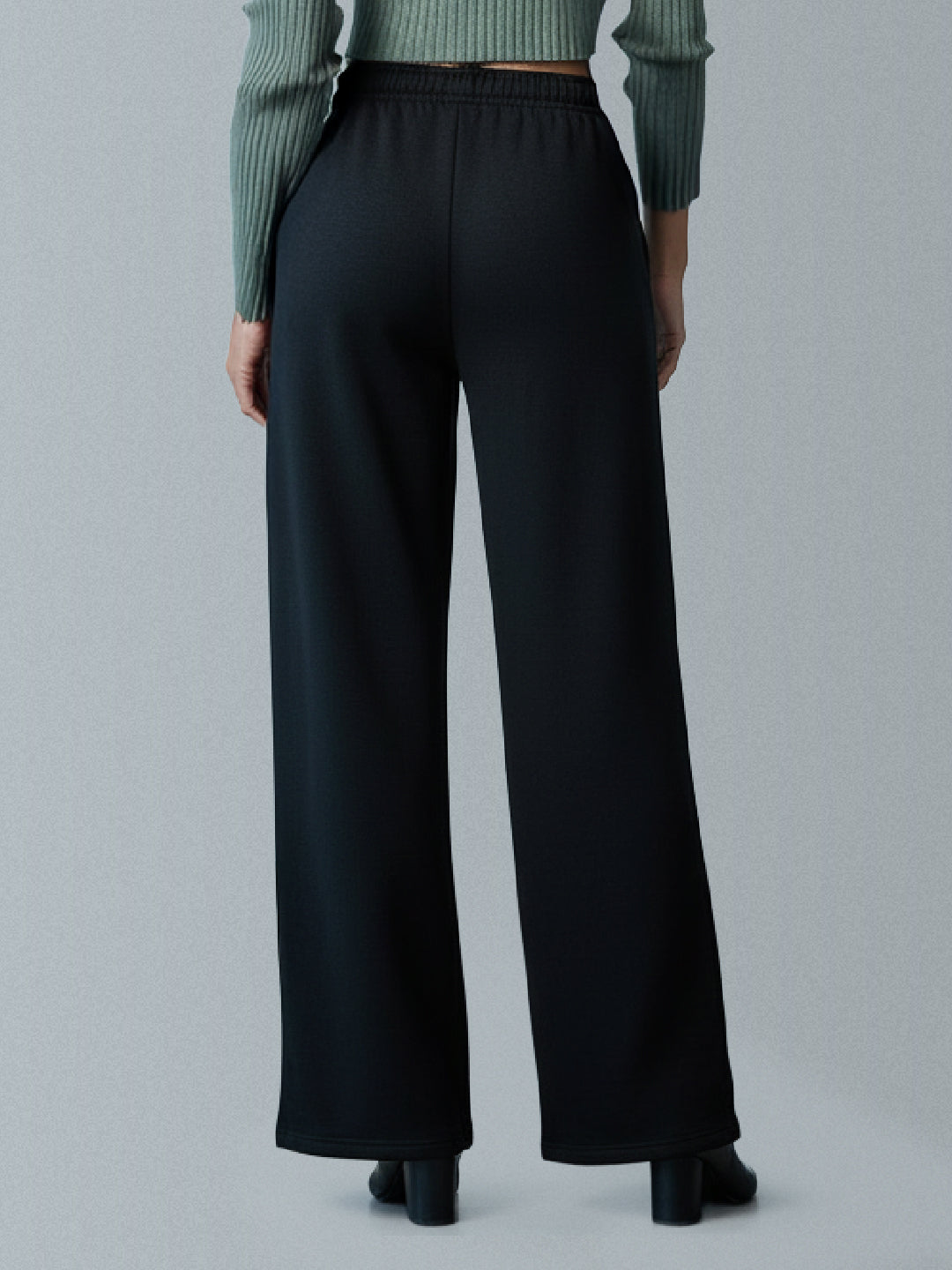 Black Fleece Wide Pant