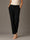 Black Cotton Stretch Kurti Pants