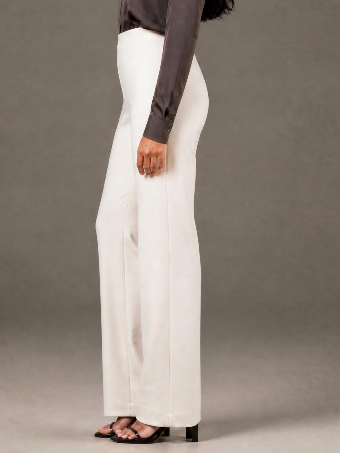 Cream Roma Ponte Flared Pant