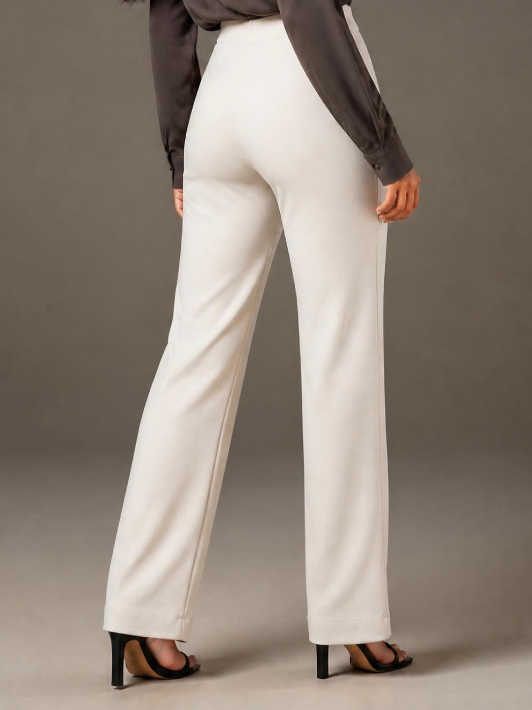 Cream Roma Ponte Flared Pant