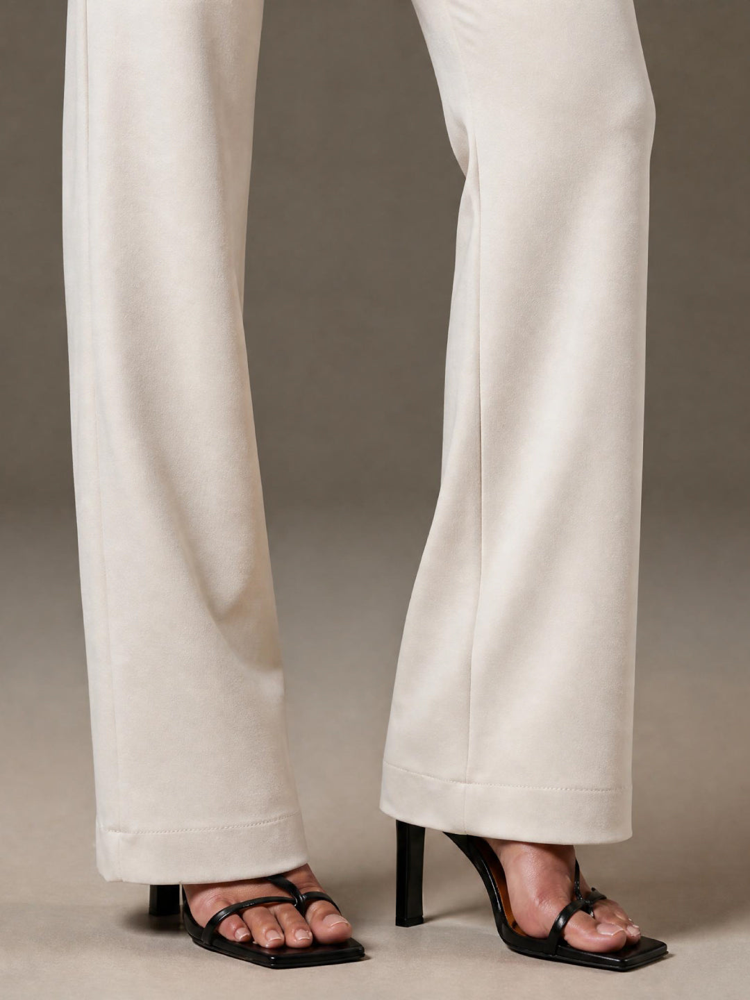 Cream Roma Ponte Flared Pant