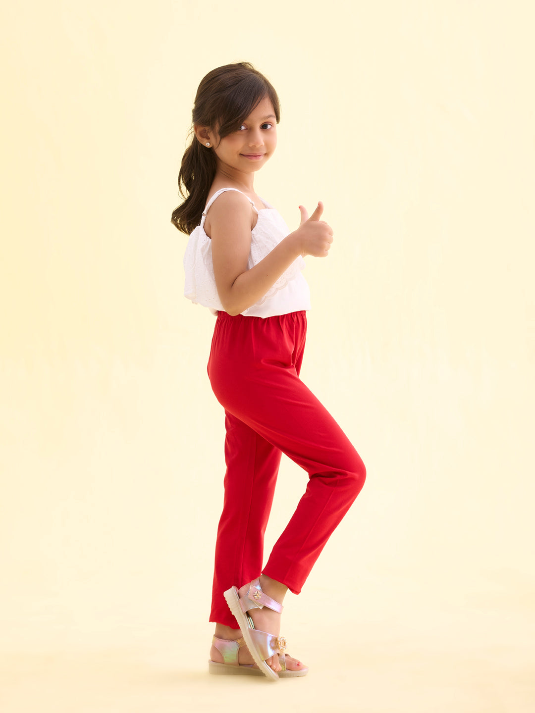 Cotton Leggings Girls Red Leggings Trendy Red Leggings Shop