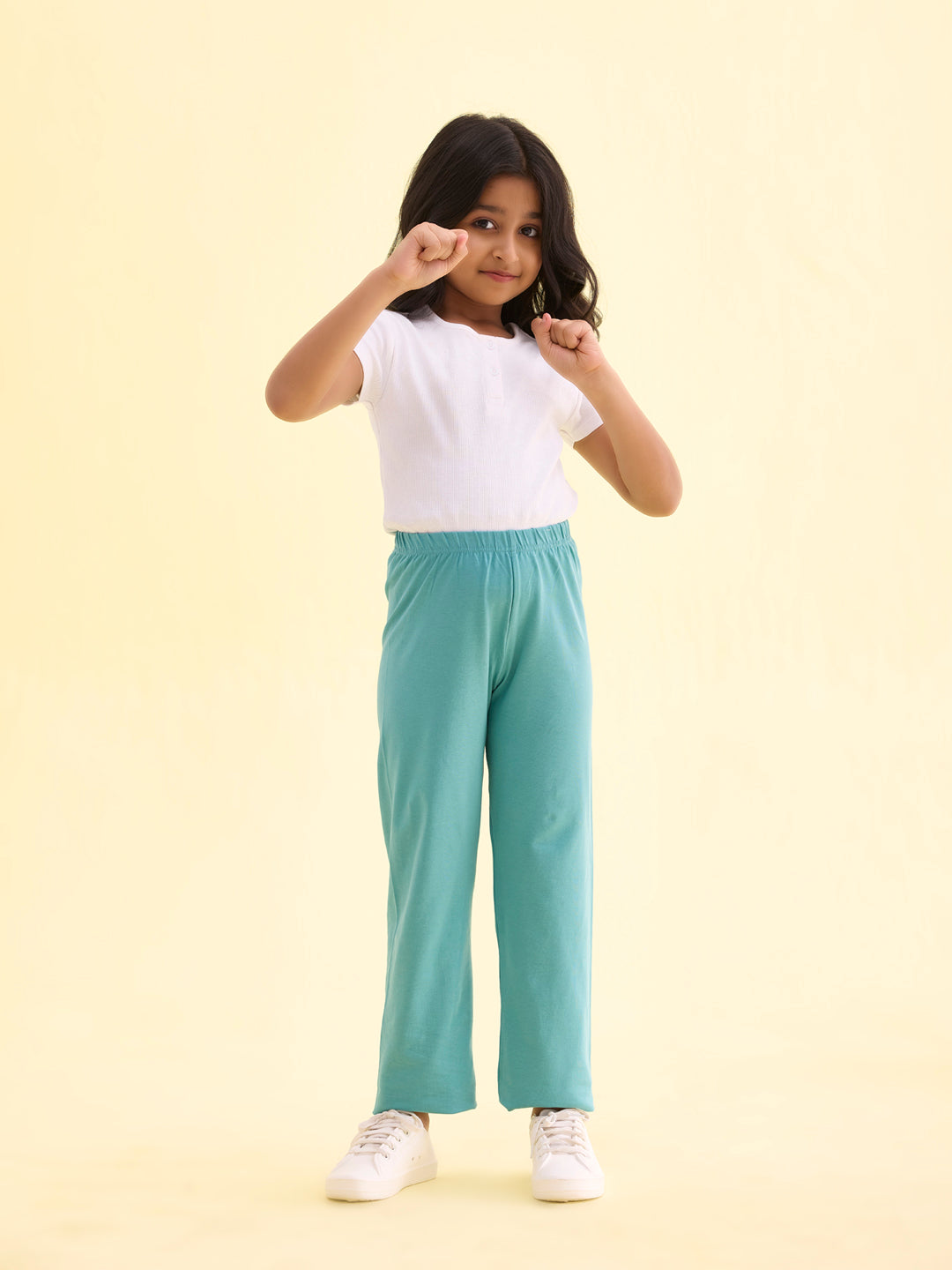 Light Mint Cotton Stretch Track Pant