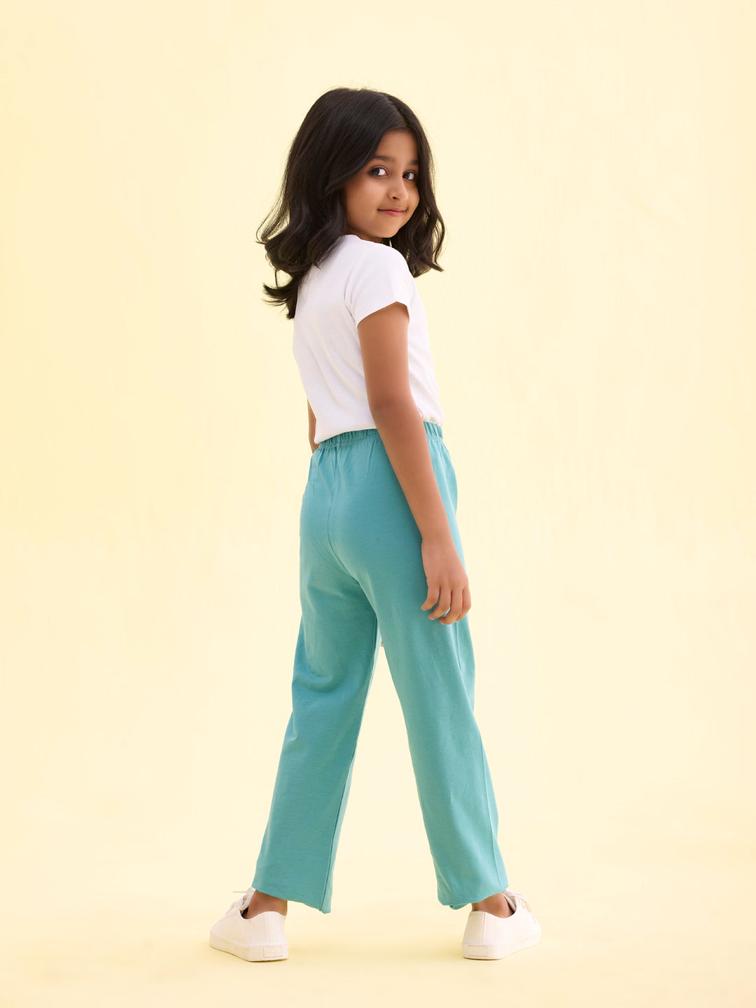 Light Mint Cotton Stretch Track Pant