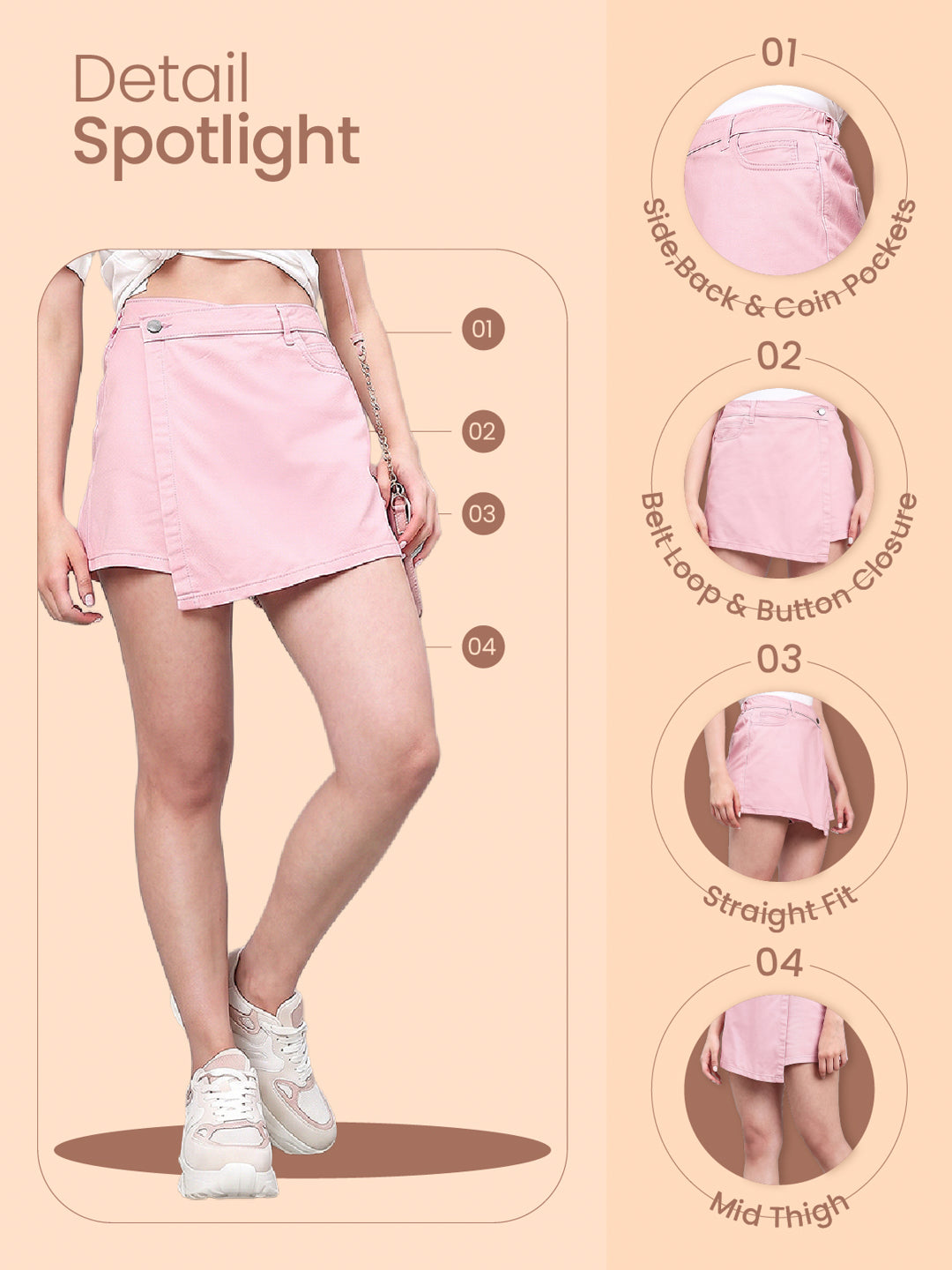 Twill Skort