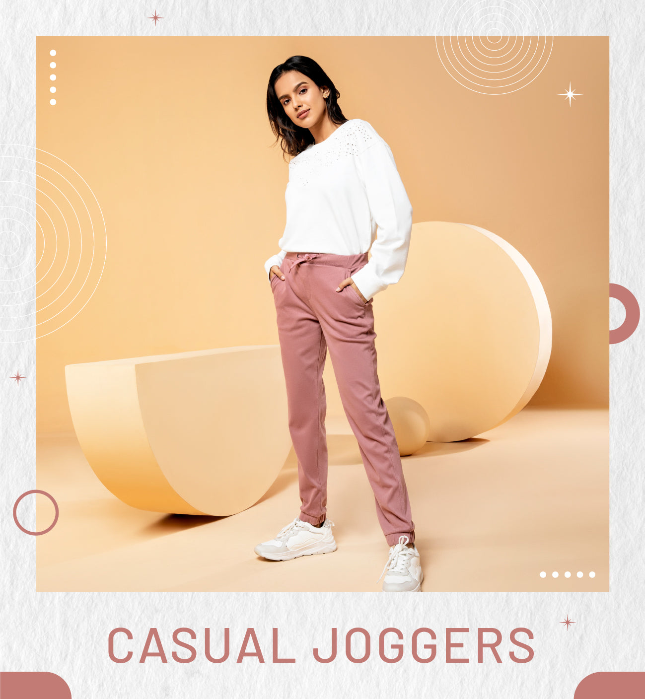 Buy GO COLORS Gold Womens Solid Casual Pants | Shoppers Stop