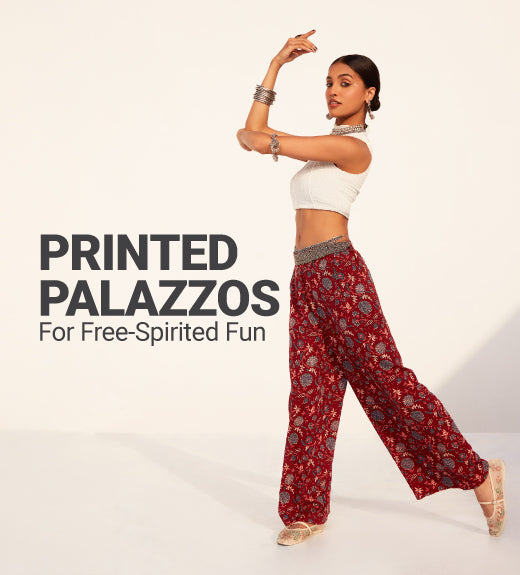 4. Printed Palazzos for Free-Spirited Fun
