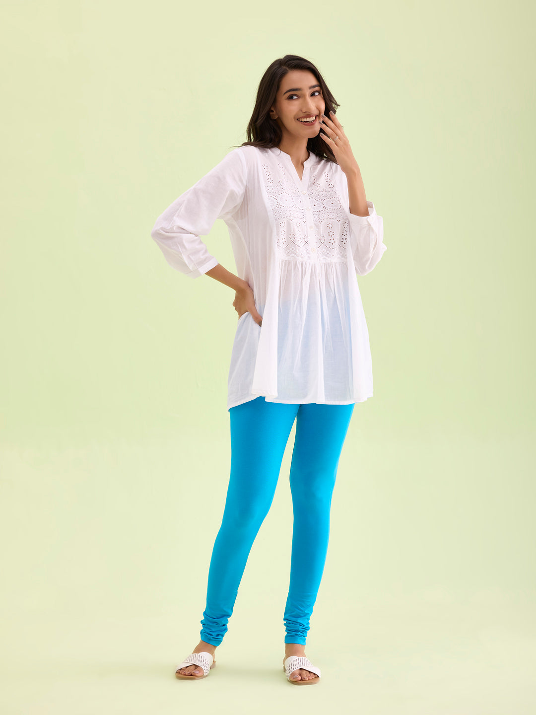 Firozee Cotton Stretch Churidar