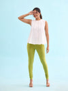 Light Pista Cotton Stretch Churidar