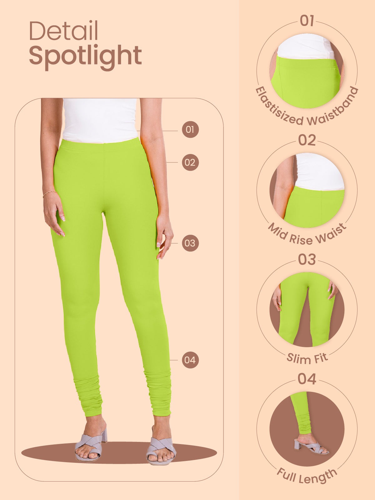 Green Mist Cotton Stretch Churidar