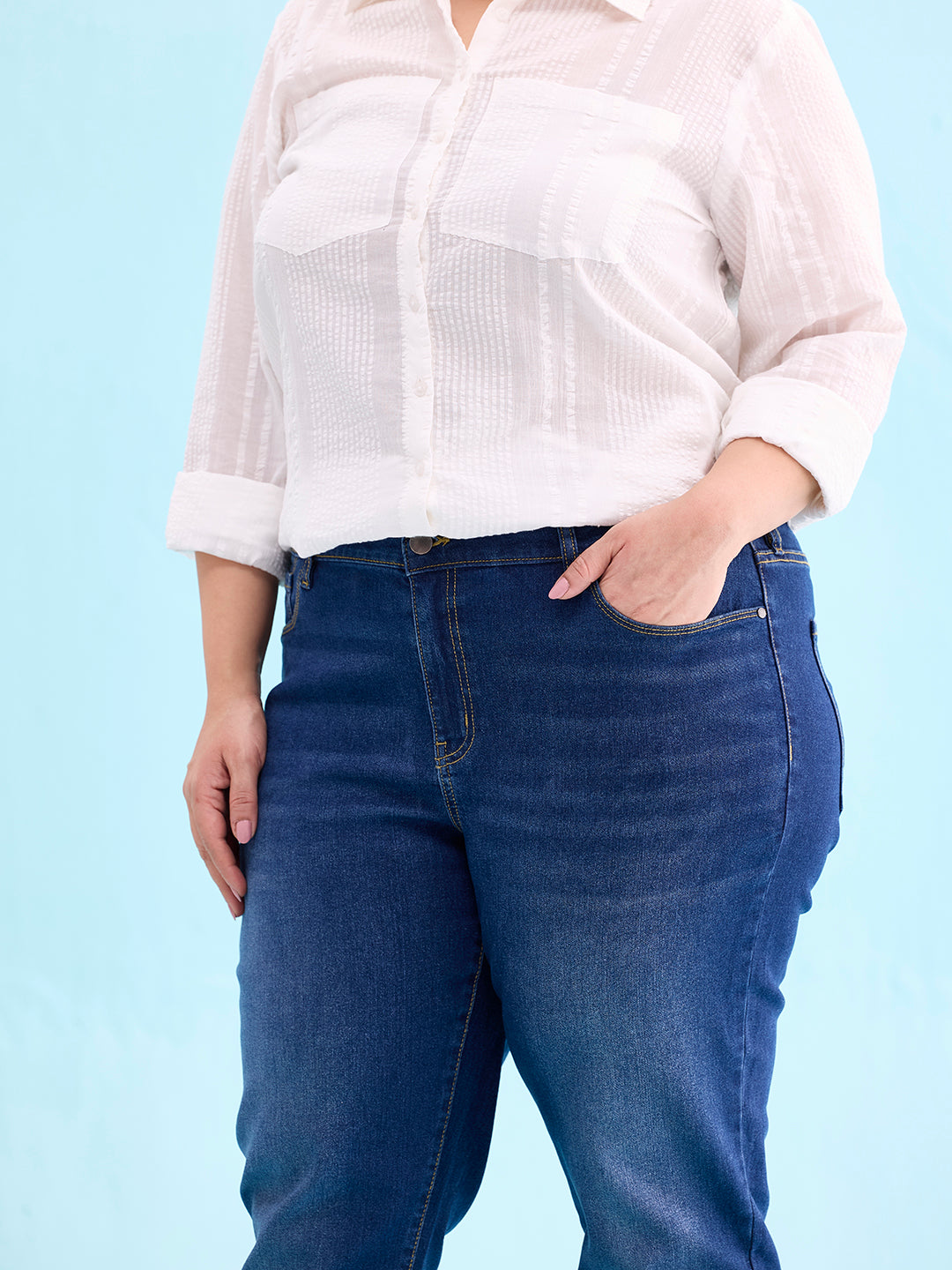 Blue Denim Skinny Jeans 26