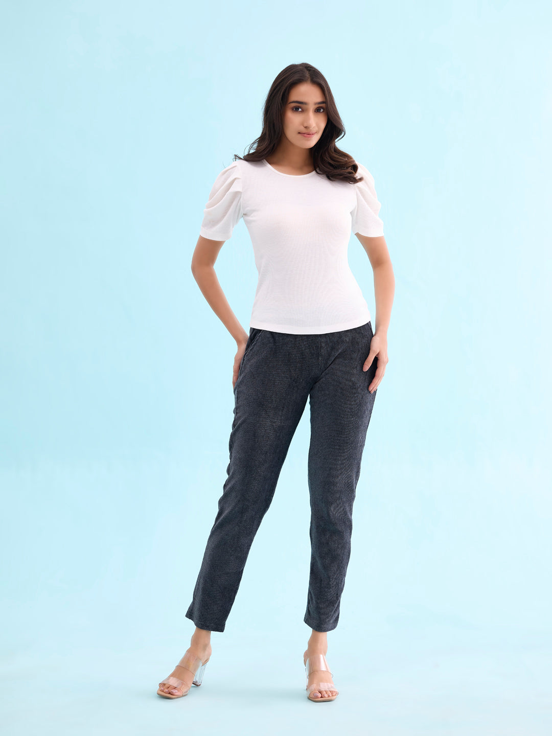 Antra Melanges Cotton Polyester Corduroy Jeggings