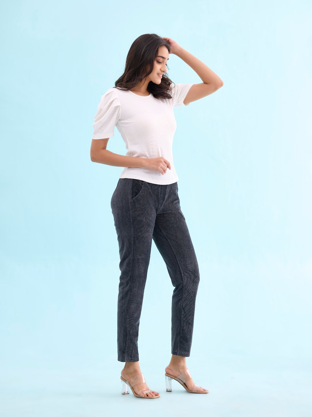 Antra Melanges Cotton Polyester Corduroy Jeggings