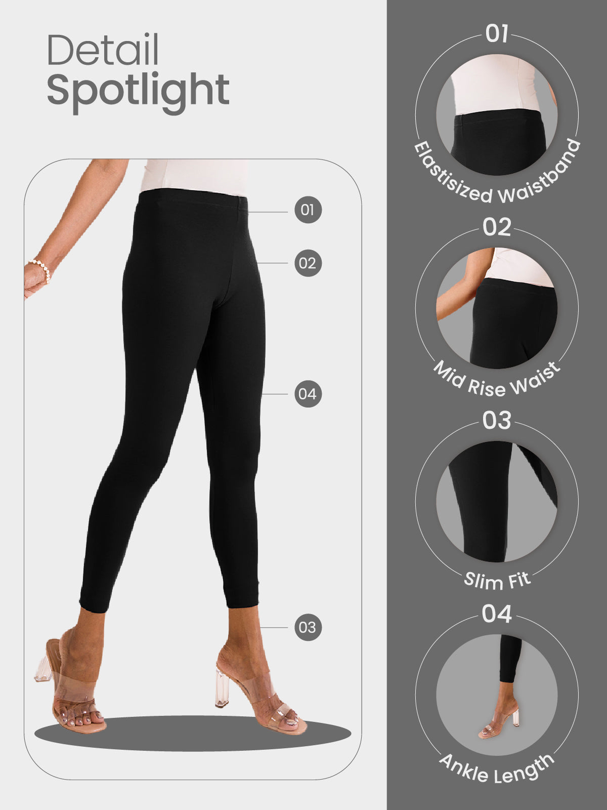 Black Ponte Smart Fit Leggings