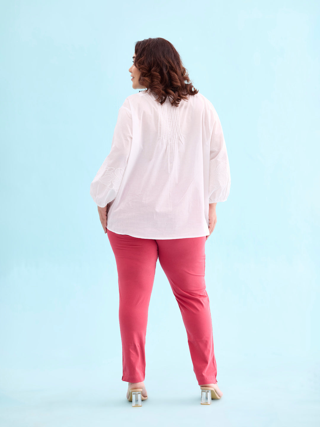 Rusty Rose Cotton Stretch Kurti Pants