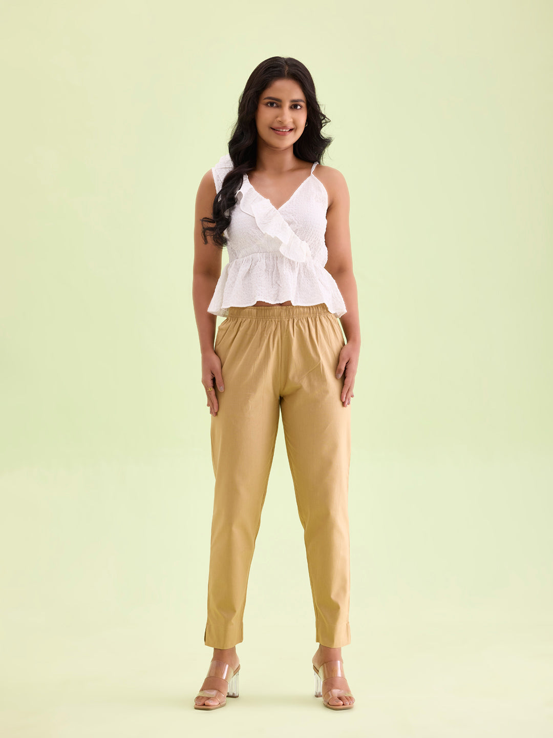 Wheat Cotton Pencil Pant