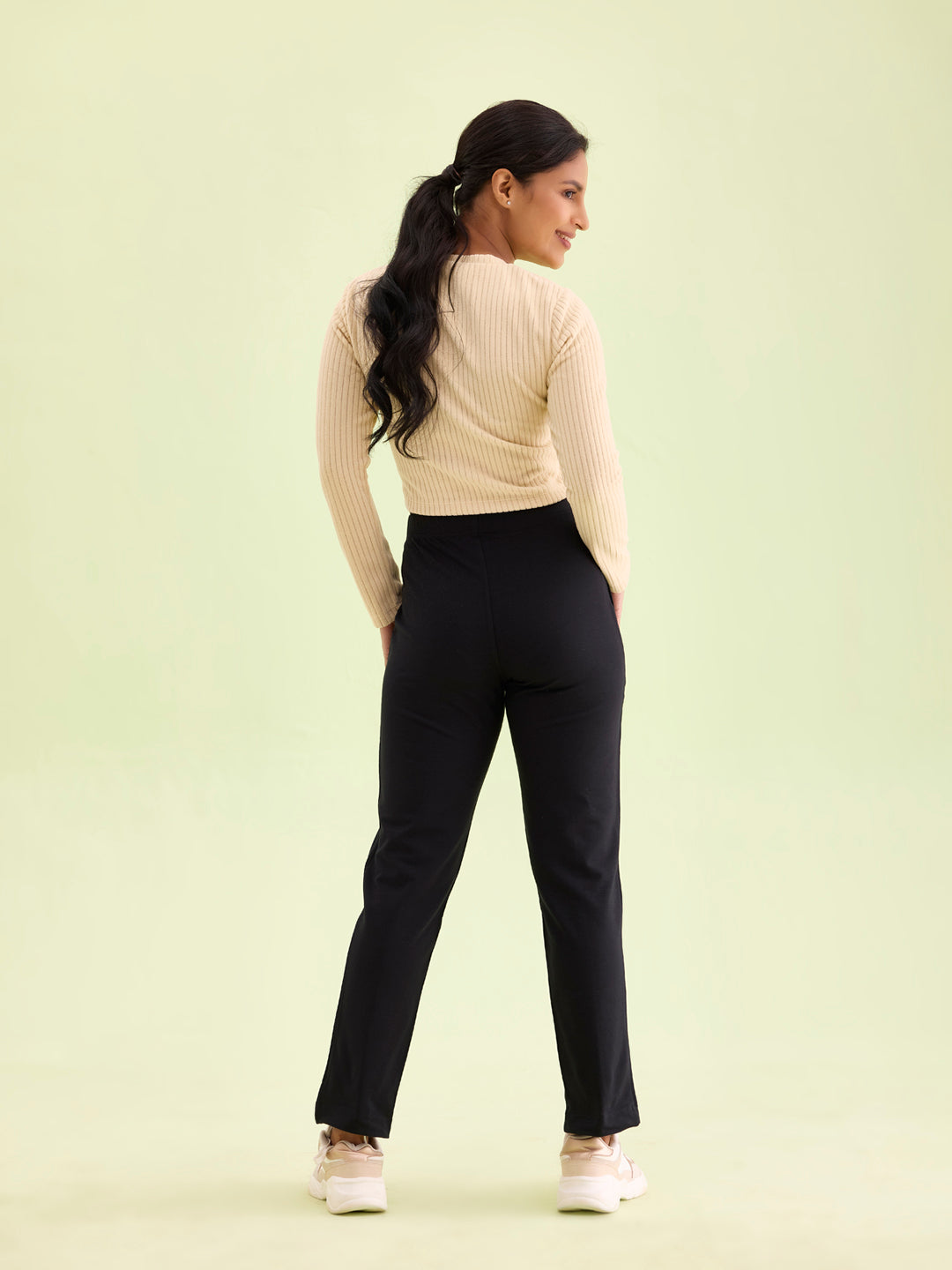 Black Fleece Warm Kurti Pants