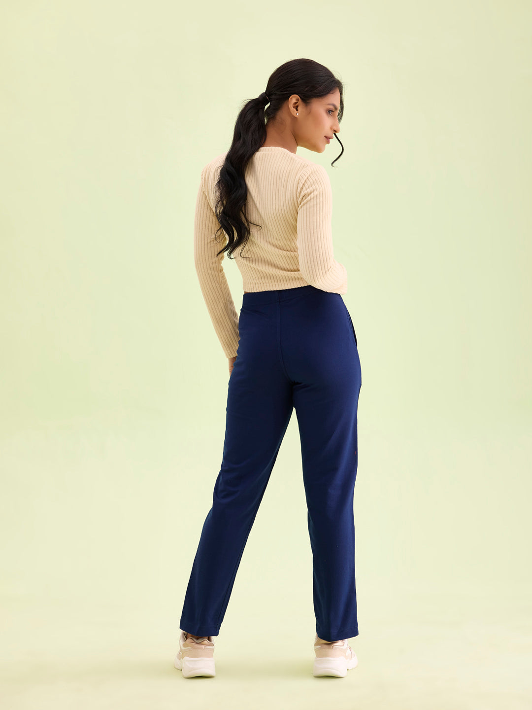 Navy Fleece Warm Kurti Pants