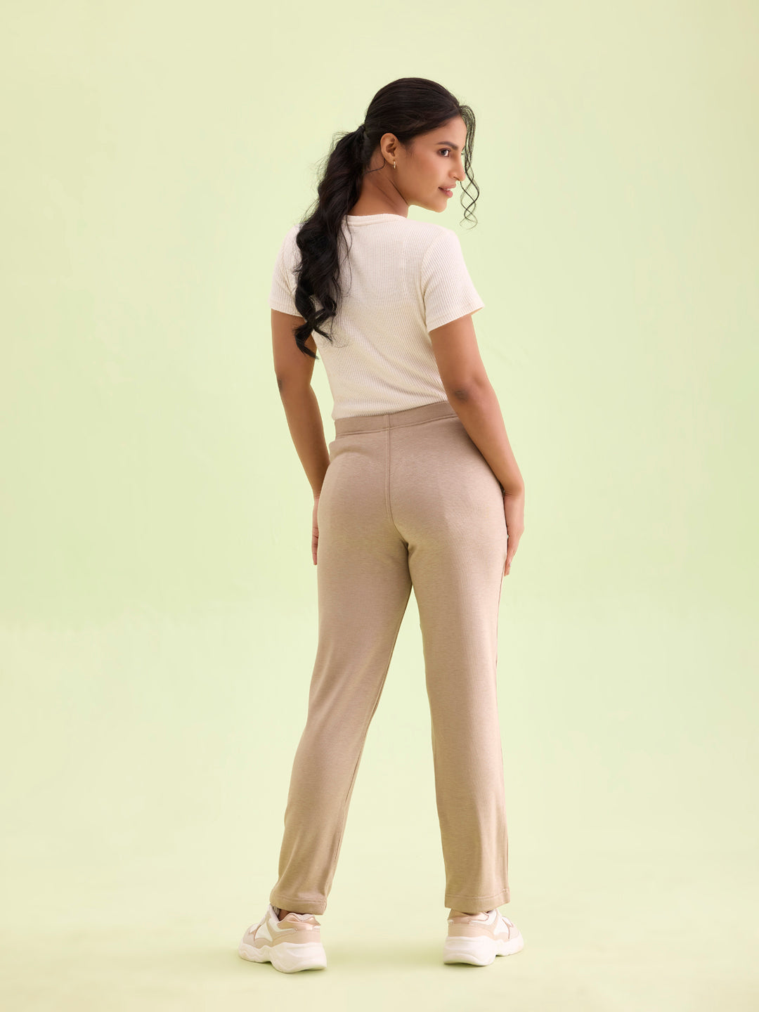 Beige Fleece Ultra Warm Kurti Pant