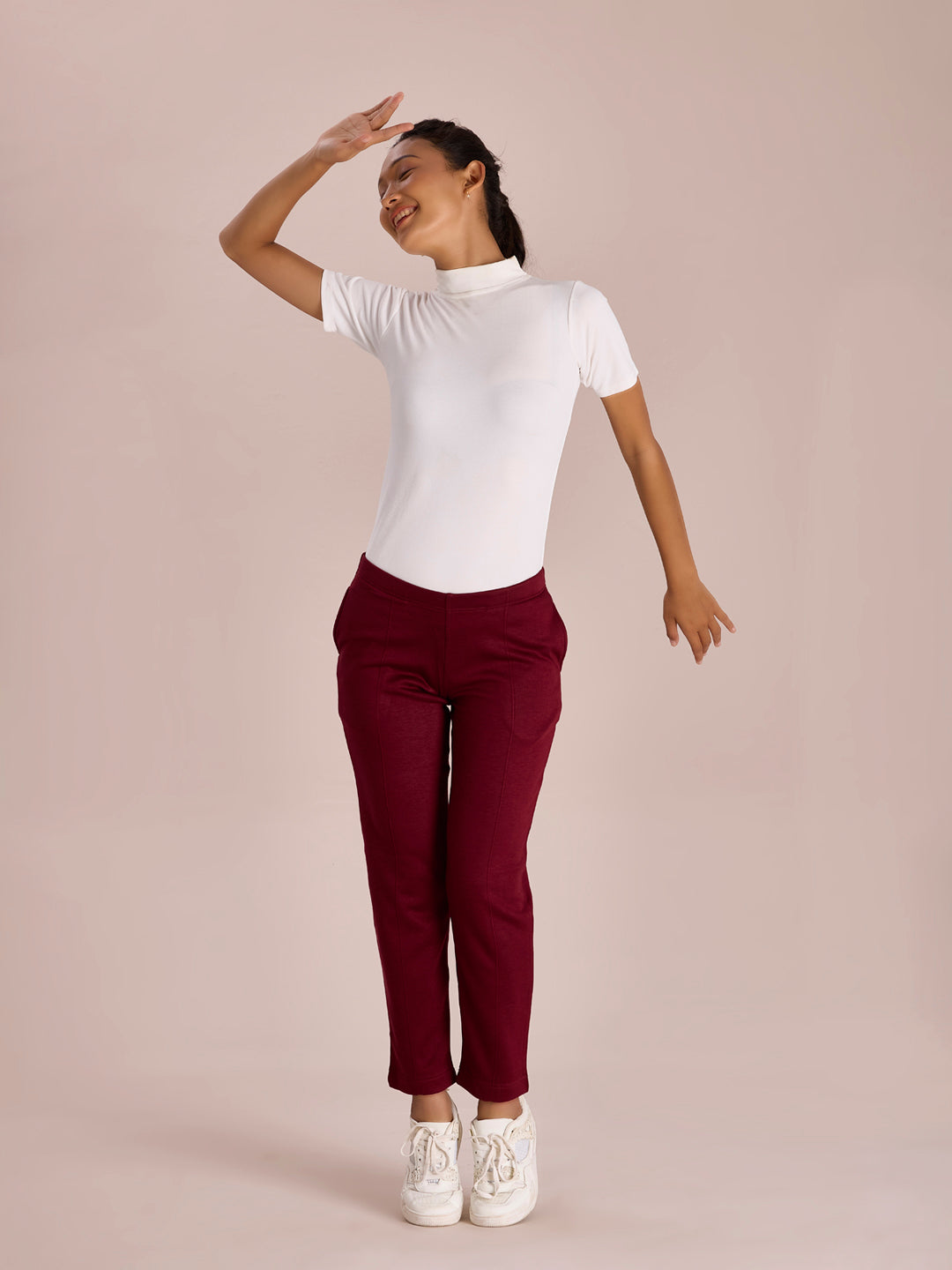 Maroon Fleece Ultra Warm Kurti Pant