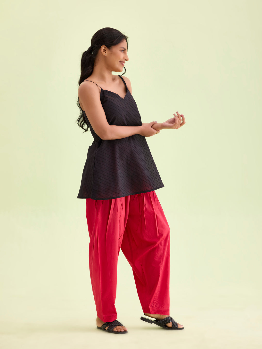 Buy Cherry Cotton Salwar for Women Online | Go Colors