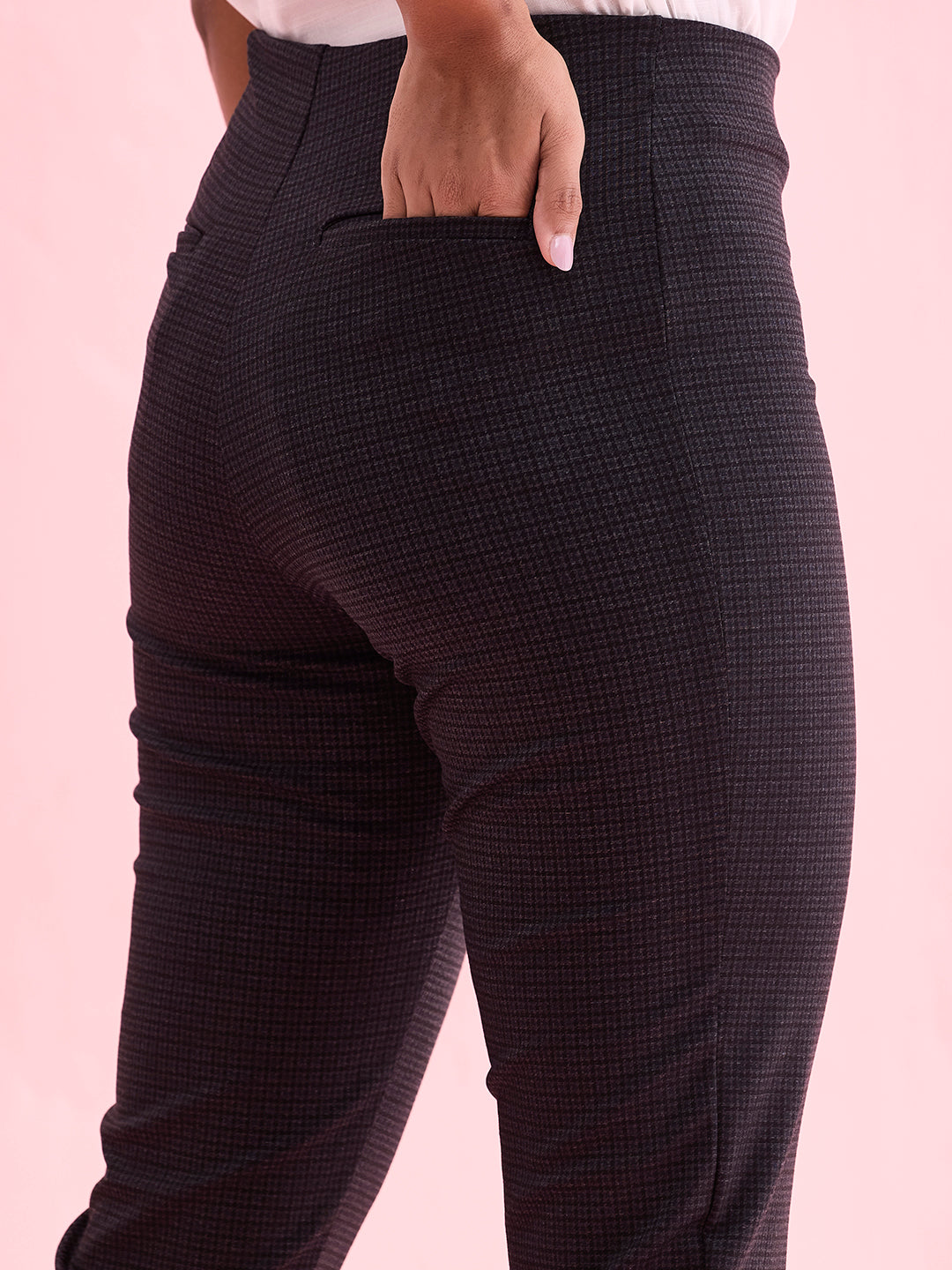 Black Roma Stripes Formal Pant