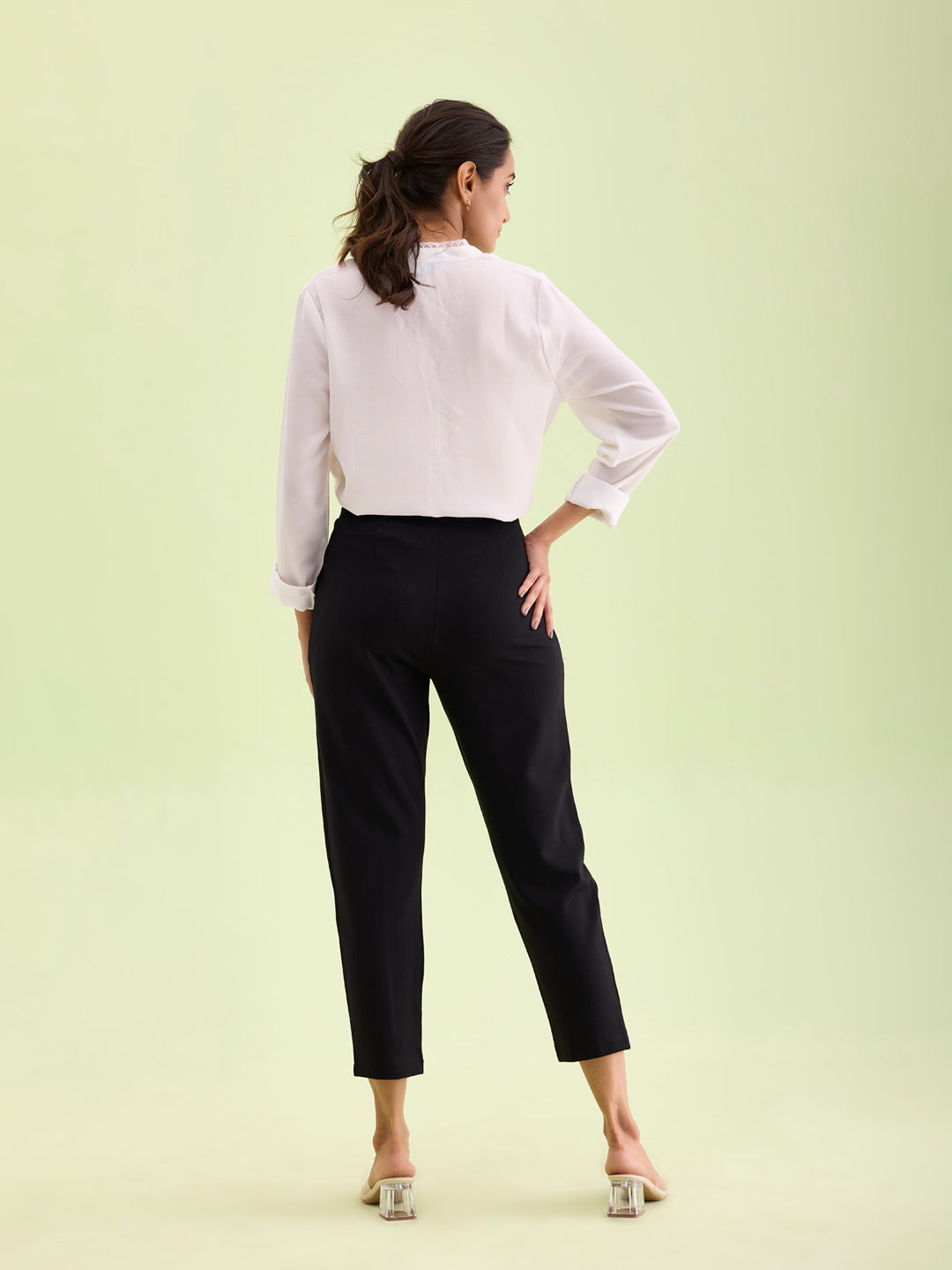 Black Roma Ponte Pants