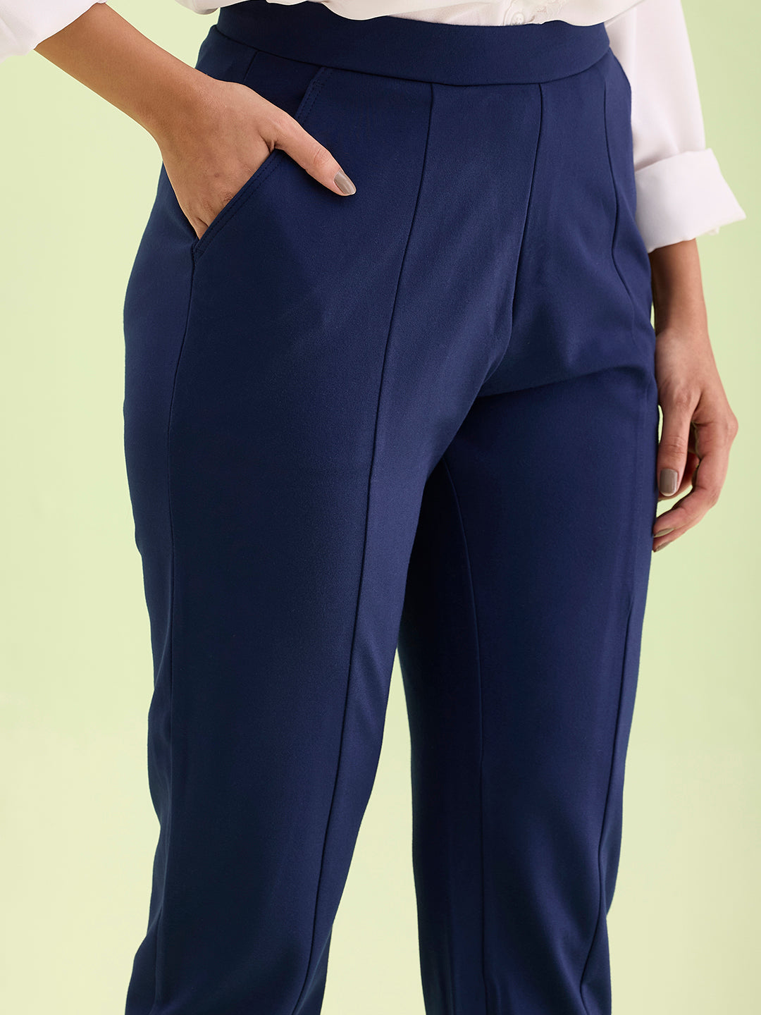 Navy Roma Ponte Pants