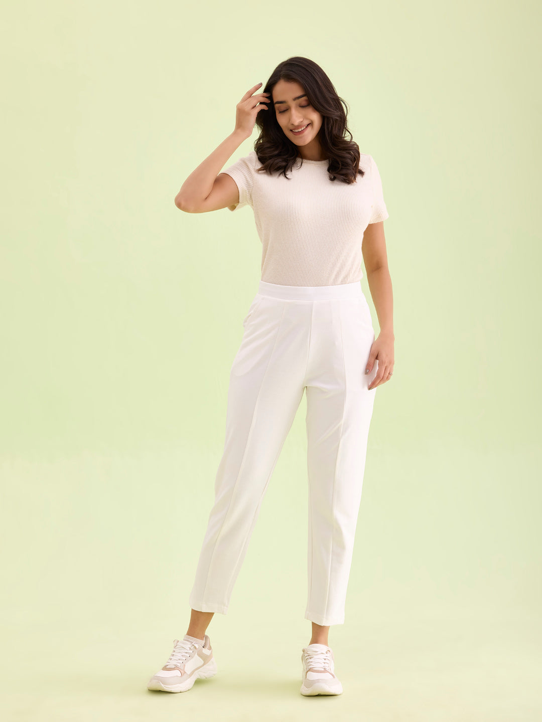 White Roma Ponte Pants