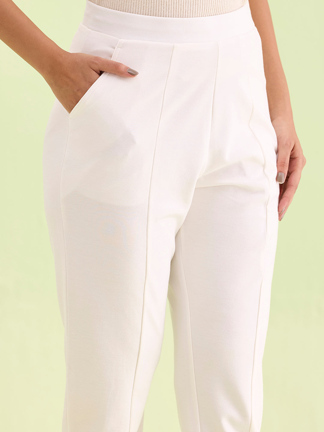 White Roma Ponte Pants