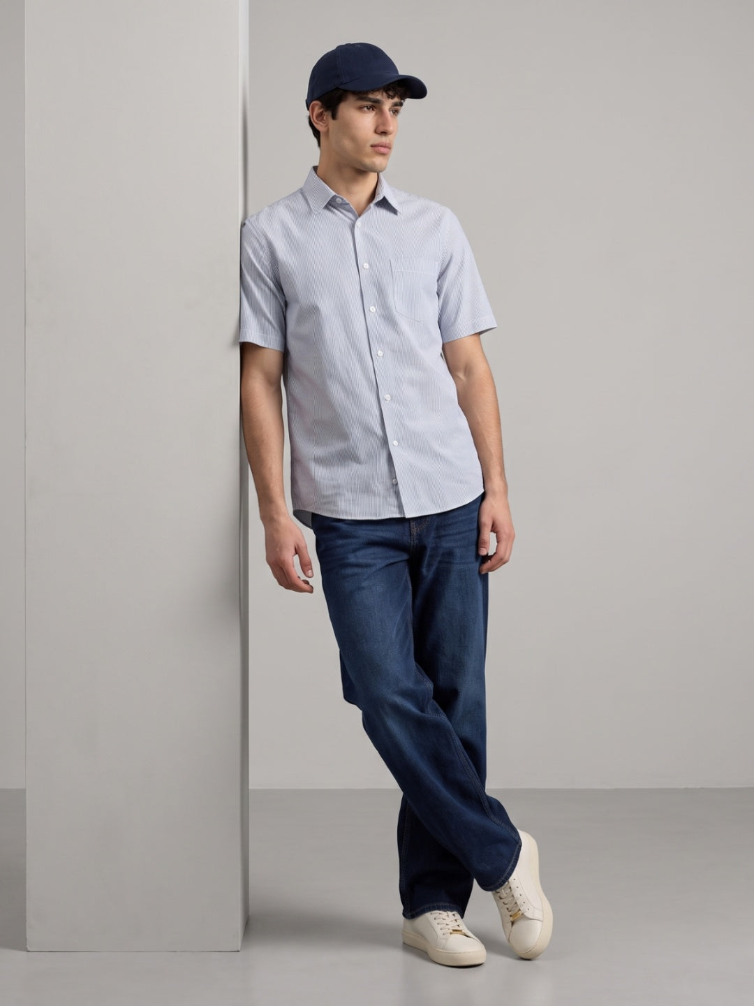 Wrinkle Free Half Sleeve Flex Knit Shirt